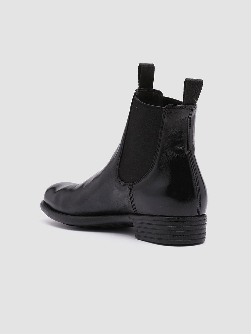 CALIXTE 004 - schwarze Chelsea-Lederstiefel - image 4,side view