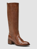 DENNER 116 - braune Lederstiefel mit Reißverschluss - thumb image 3,side view