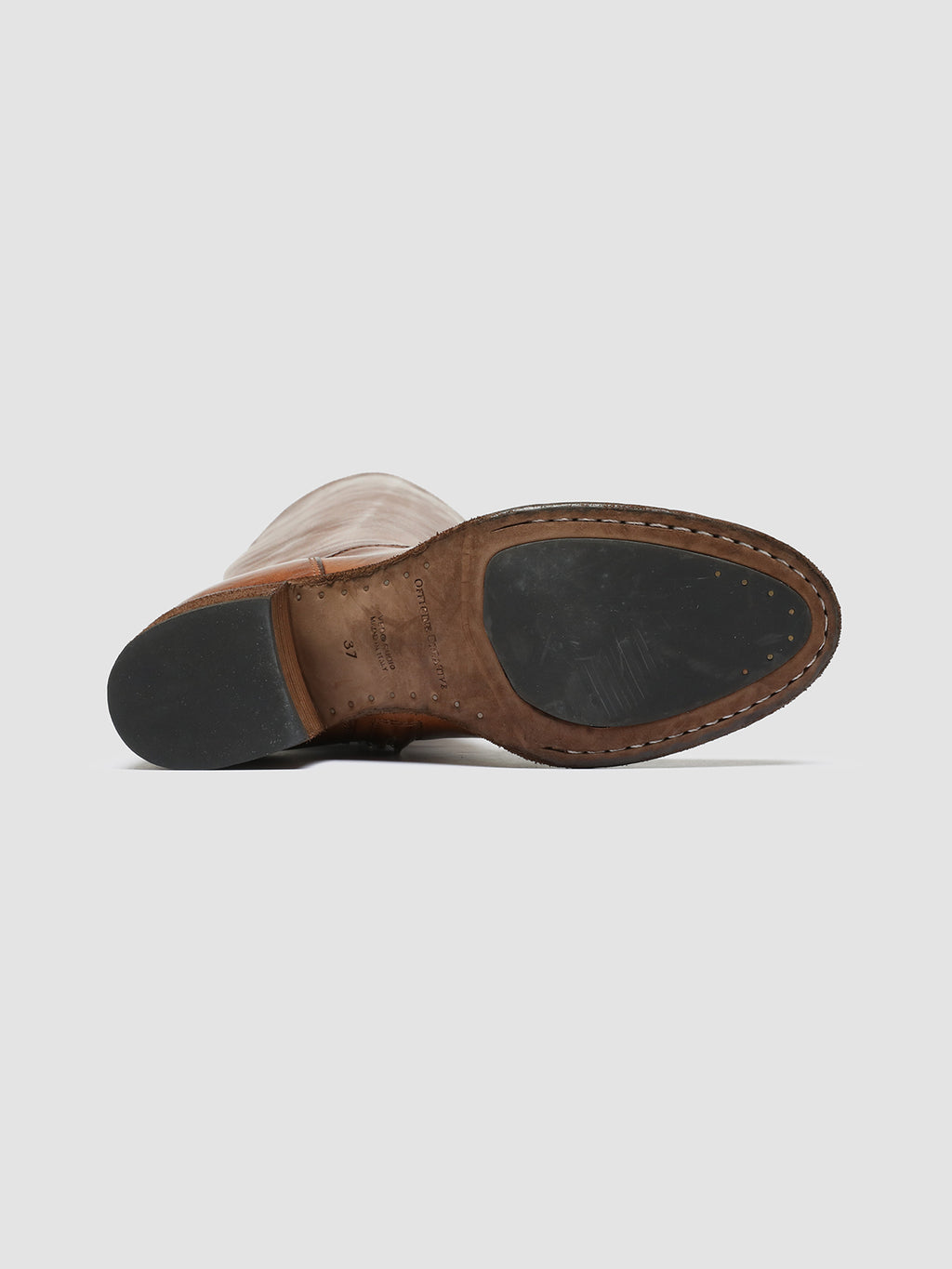 DENNER 116 - braune Lederstiefel mit Reißverschluss - image 5,side view