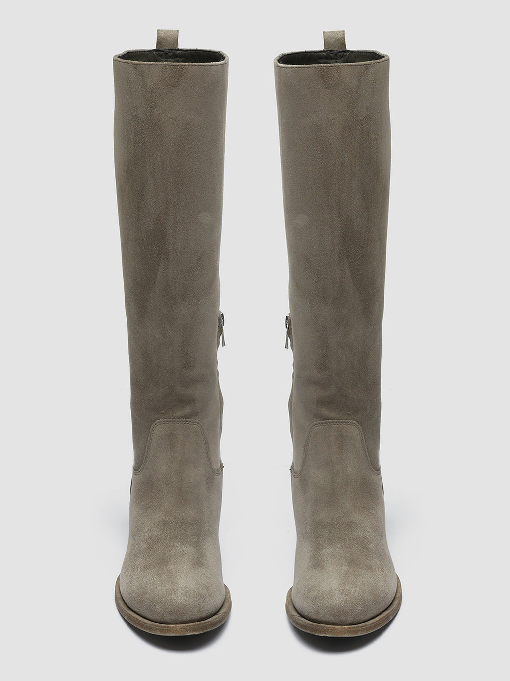 DENNER 116 - Grey Suede Zip Boots - image 2,side view