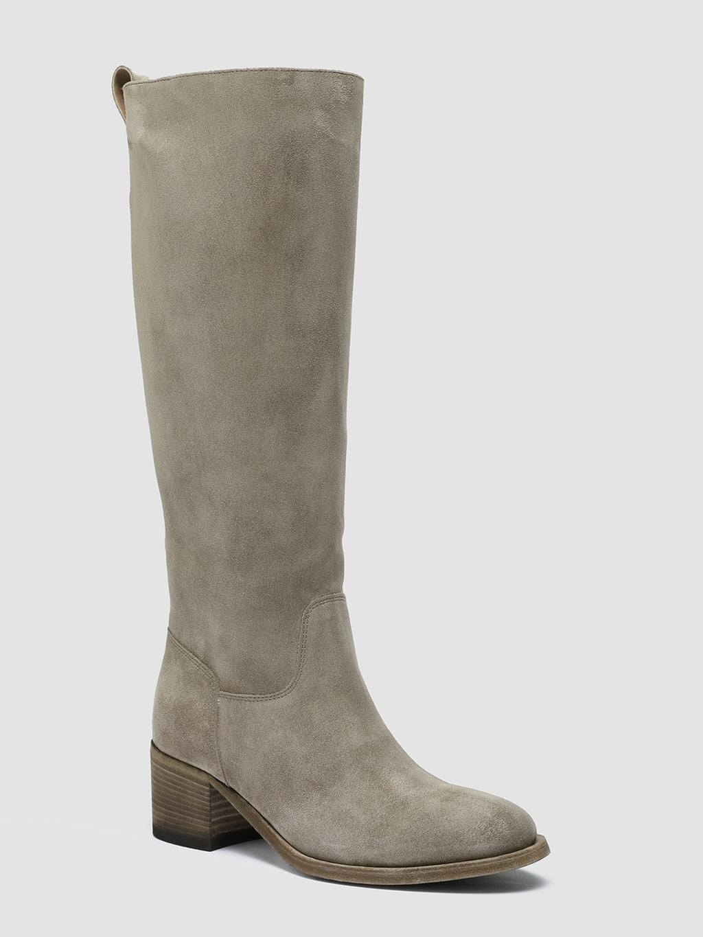 DENNER 116 - Grey Suede Zip Boots - image 3,side view