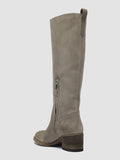 DENNER 116 - Grey Suede Zip Boots - thumb image 4,side view