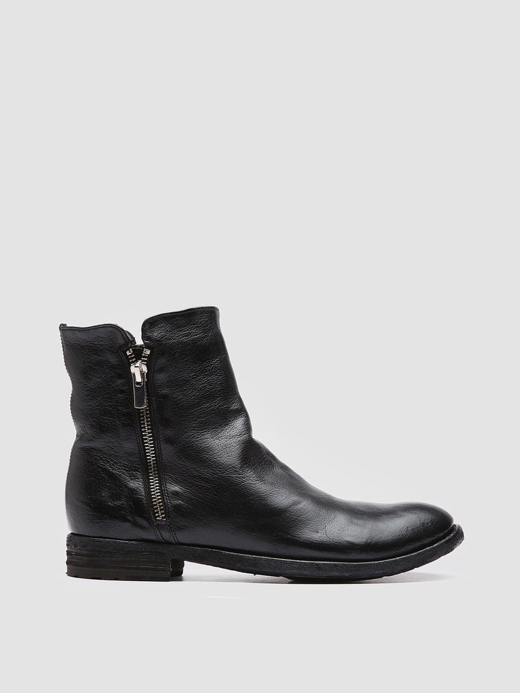 LEXIKON 097 - schwarze Lederstiefeletten - image 1,side view