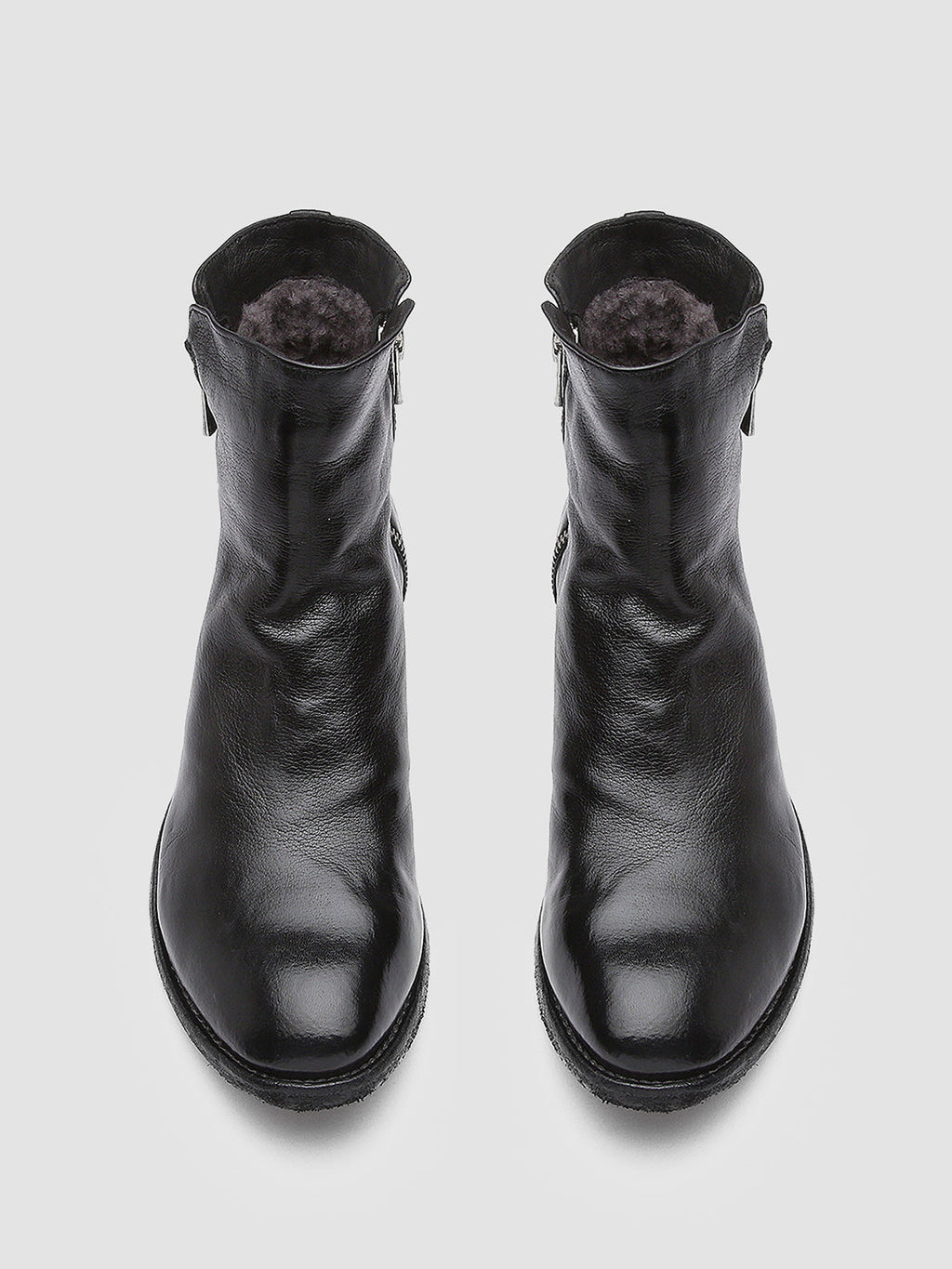 LEXIKON 097 - schwarze Lederstiefeletten - image 2,side view