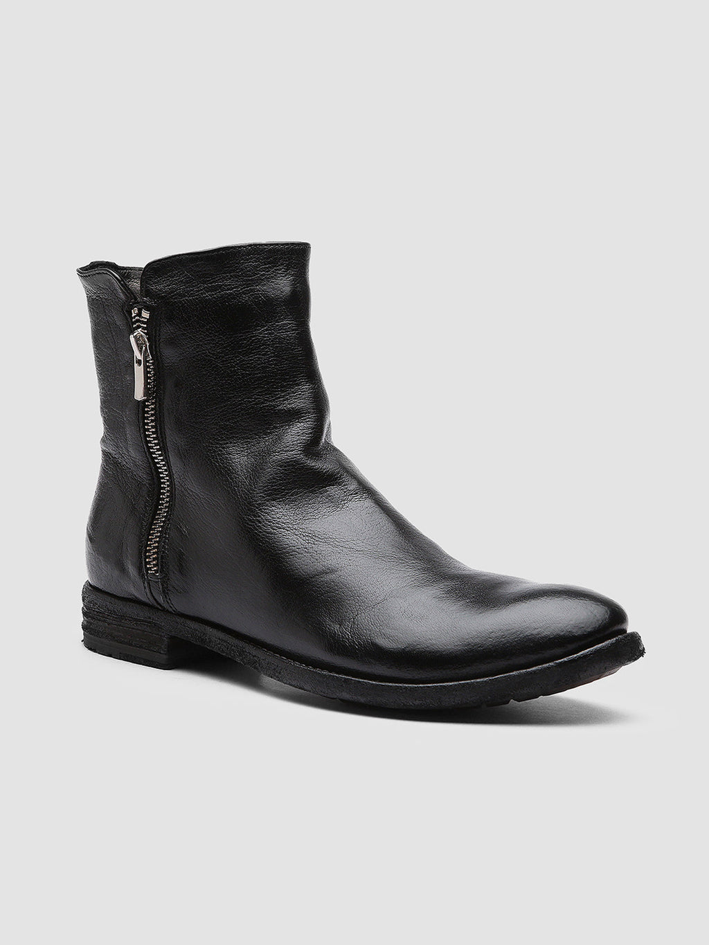 LEXIKON 097 - schwarze Lederstiefeletten - image 3,side view