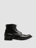 LEXIKON 123 - Black Zipped Leather Ankle Boots - thumb image 1,side view