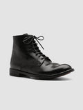 LEXIKON 123 - Black Zipped Leather Ankle Boots - thumb image 3,side view