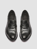 LEXIKON 140 - Black Leather Penny Loafers - thumb image 2,side view