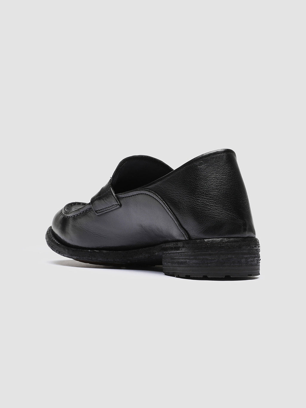 LEXIKON 140 - Black Leather Penny Loafers - image 4,side view