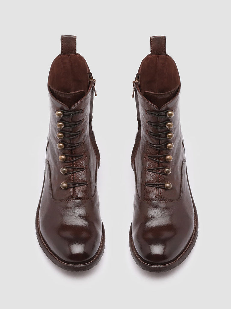 LISON 036 - Brown Leather Booties Women Officine Creative - 2