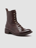LISON 036 - Burgundy Leather Booties - thumb image 3,side view