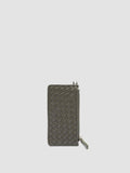 JULIET 103 - Green Woven Leather card holder - thumb image 1,side view