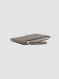 JULIET 103 - Green Woven Leather card holder - thumb image 3,side view
