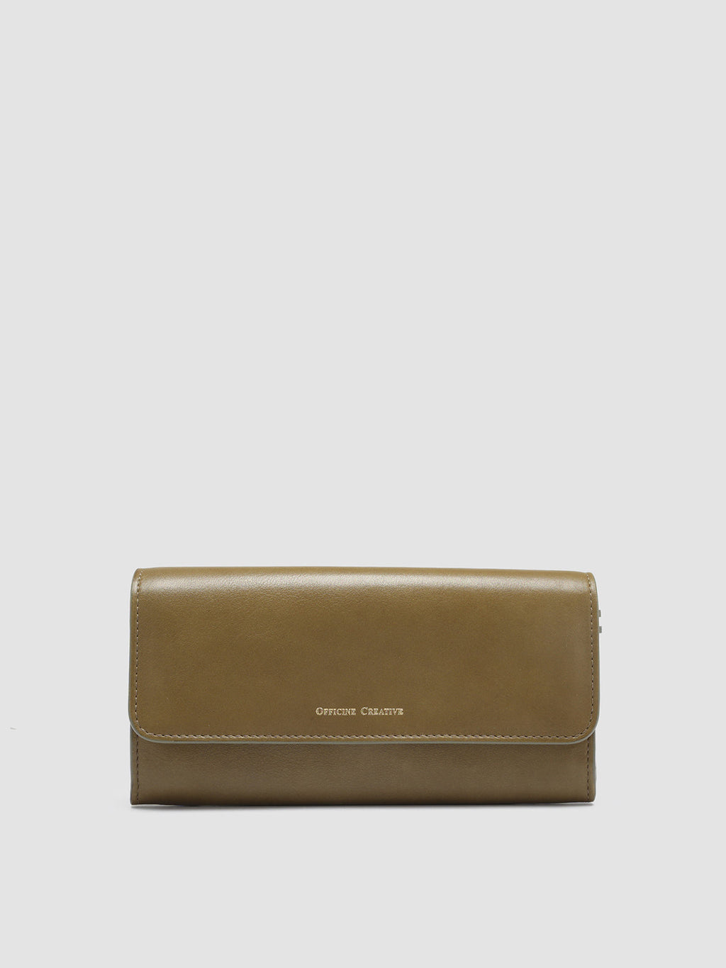 POCHE 09 - Grüne Brieftasche aus Nappaleder - image 1,side view