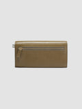 POCHE 09 - Grüne Brieftasche aus Nappaleder - thumb image 3,side view