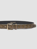 OC STRIP 29 - Green Woven Leather Belt - thumb image 4,side view