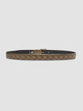 OC STRIP 29 - Green Woven Leather Belt - thumb image 3,side view
