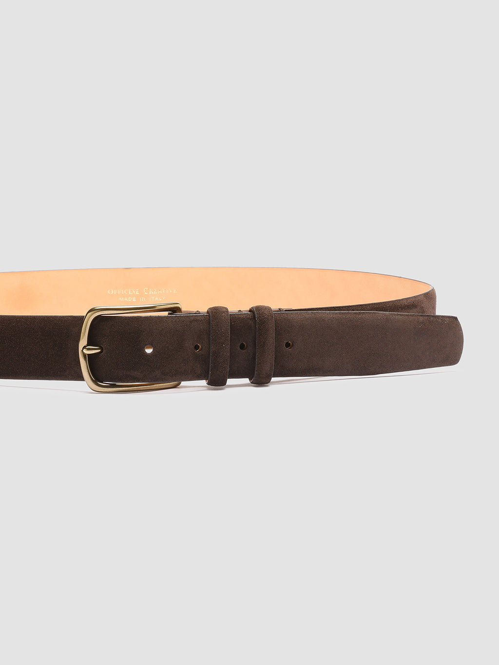 OC STRIP 33 - Brown Suede belt - image 4,side view