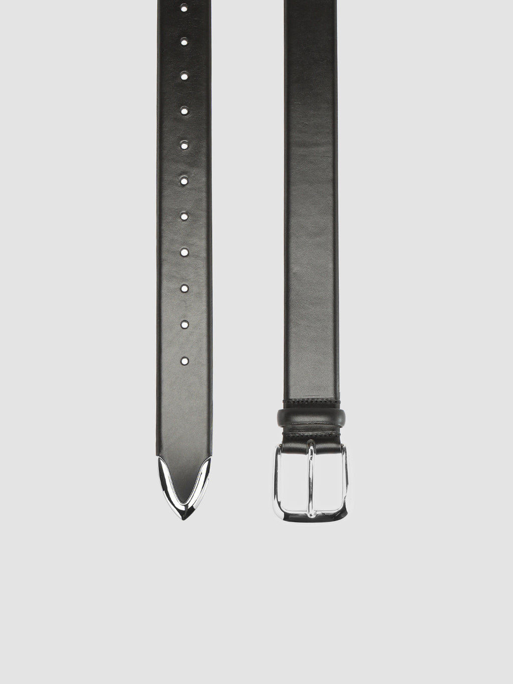 OC STRIP 052 - Black Leather Belt - image 2,side view