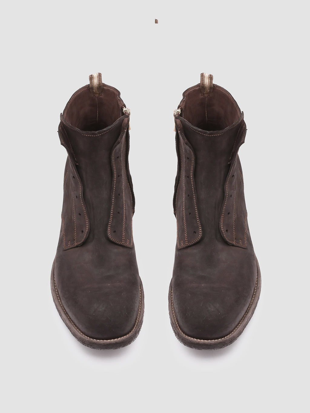 ARBUS 022 - Brown Leather Ankle Boots - image 2,side view