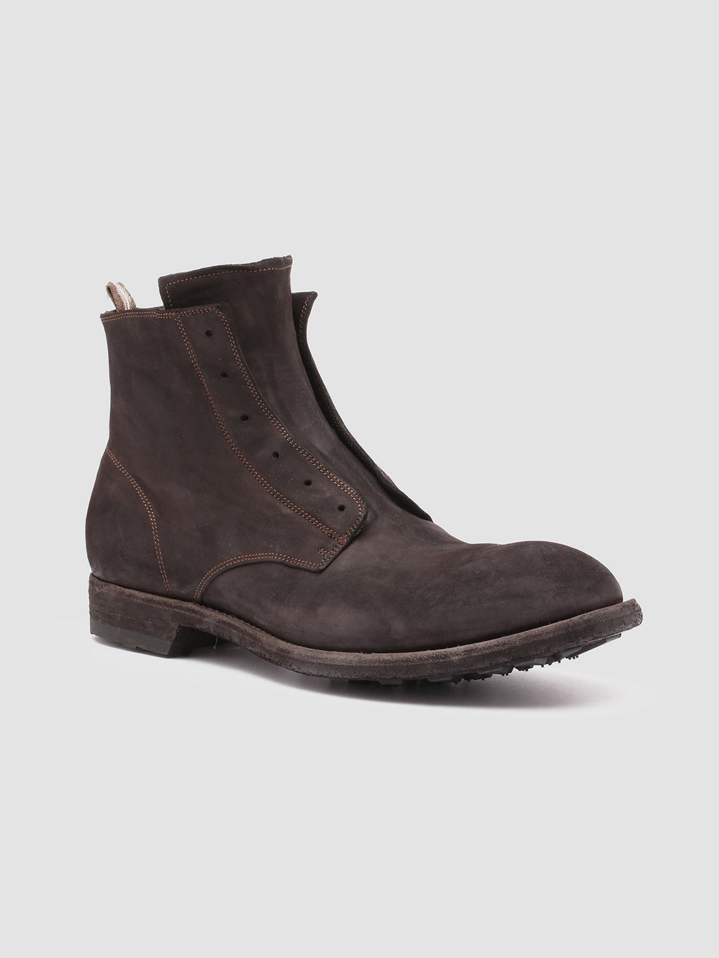 ARBUS 022 - Brown Leather Ankle Boots - image 3,side view