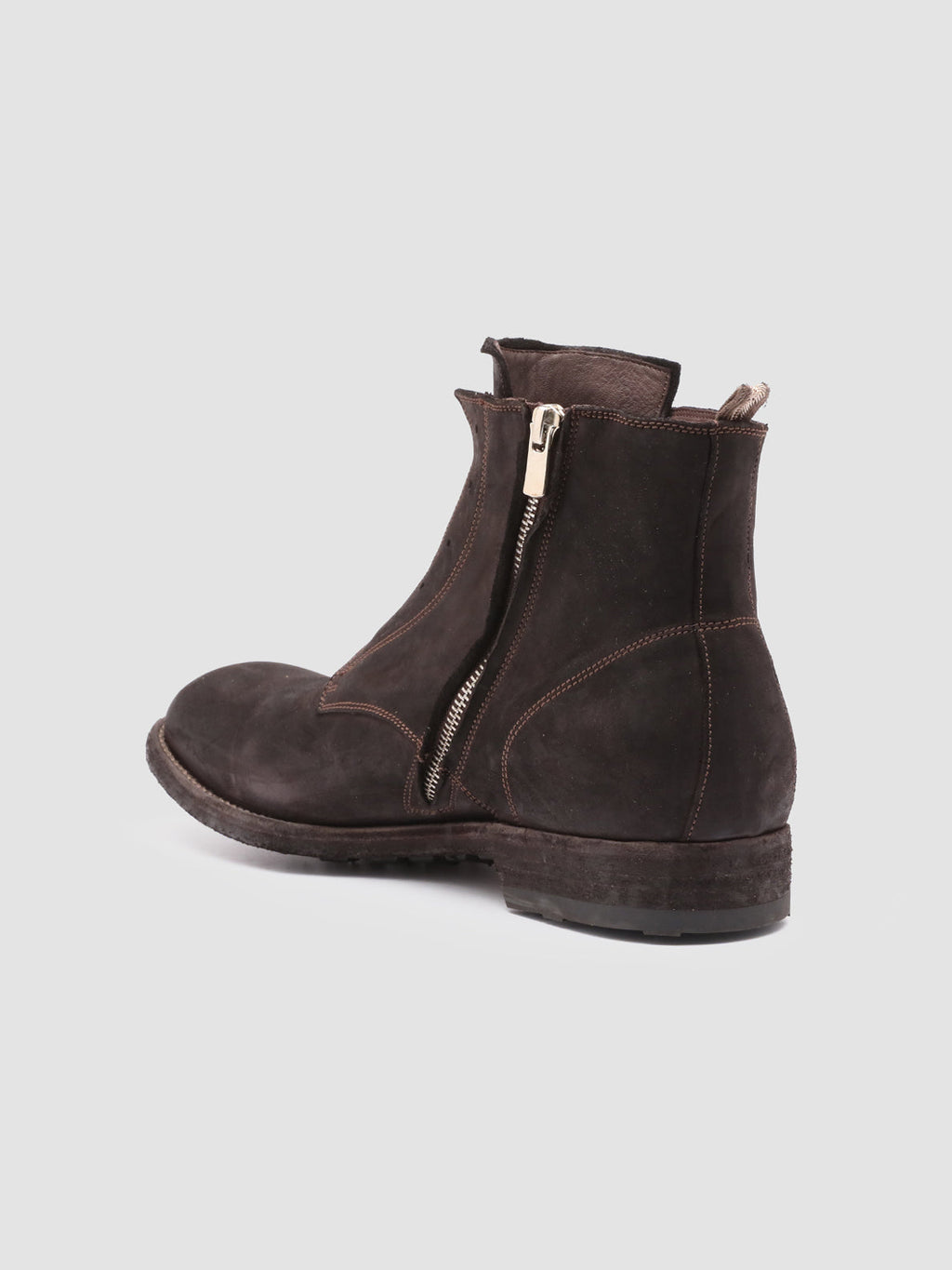 ARBUS 022 - Brown Leather Ankle Boots - image 4,side view