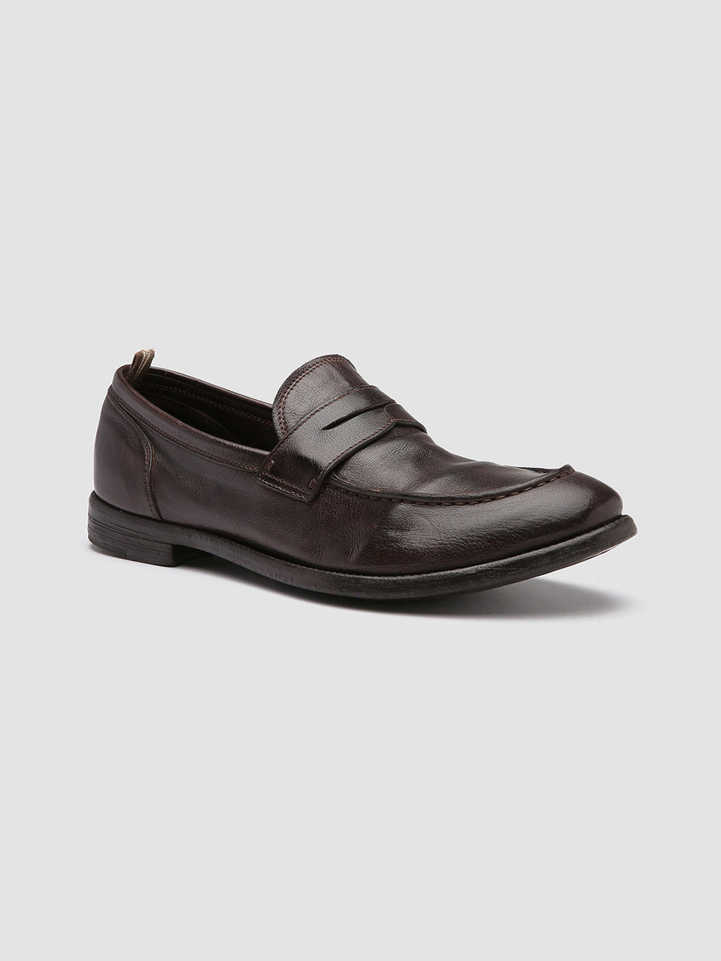 ARC 509 - Brown Leather Penny Loafers - image 3,side view