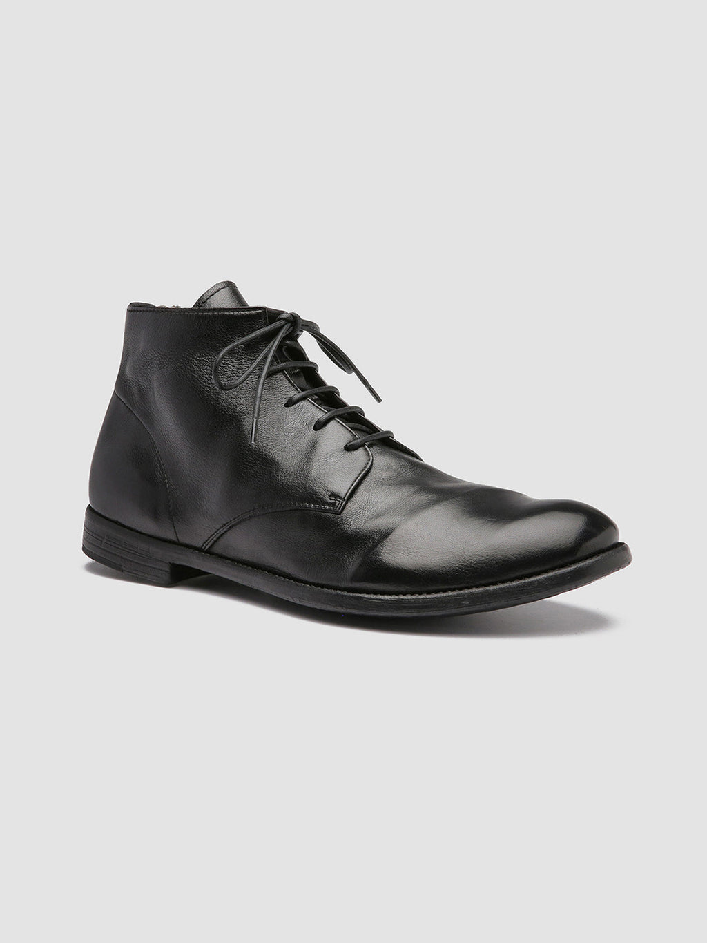 ARC 513 - Black Leather Ankle Boots - image 3,side view