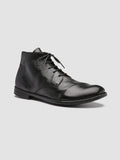 ARC 513 - Black Leather Ankle Boots - thumb image 3,side view