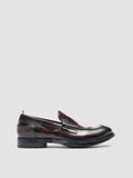 BALANCE 011 - Burgundy Leather Penny Loafers - thumb image 1,side view