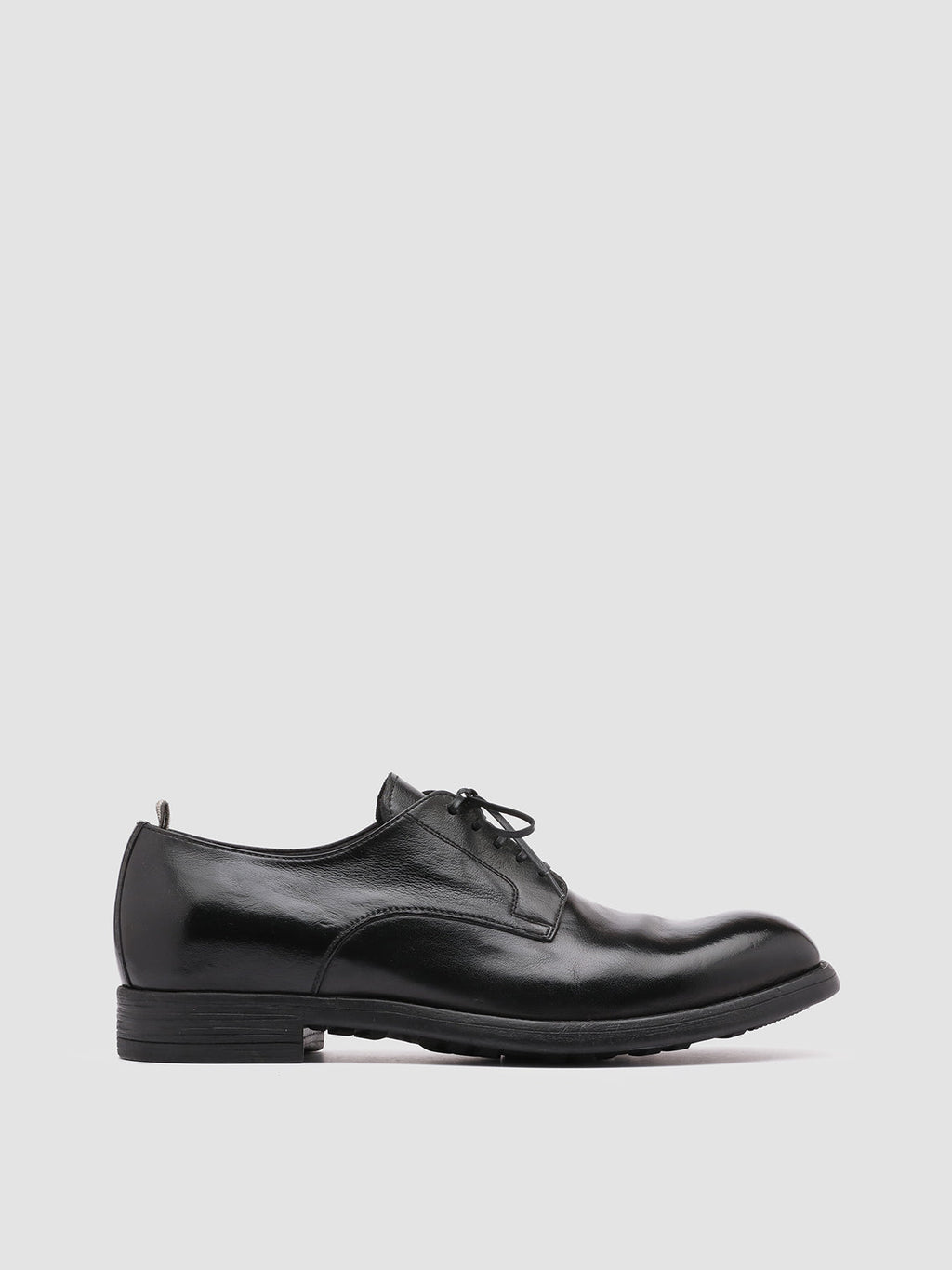 CHRONICLE 001 - Black Leather Derby Shoes - image 1,side view