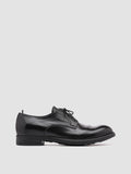 CHRONICLE 001 - Black Leather Derby Shoes - thumb image 1,side view