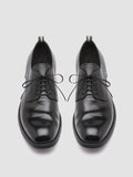 CHRONICLE 001 - Black Leather Derby Shoes - thumb image 2,side view