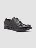 CHRONICLE 001 - Black Leather Derby Shoes - thumb image 3,side view