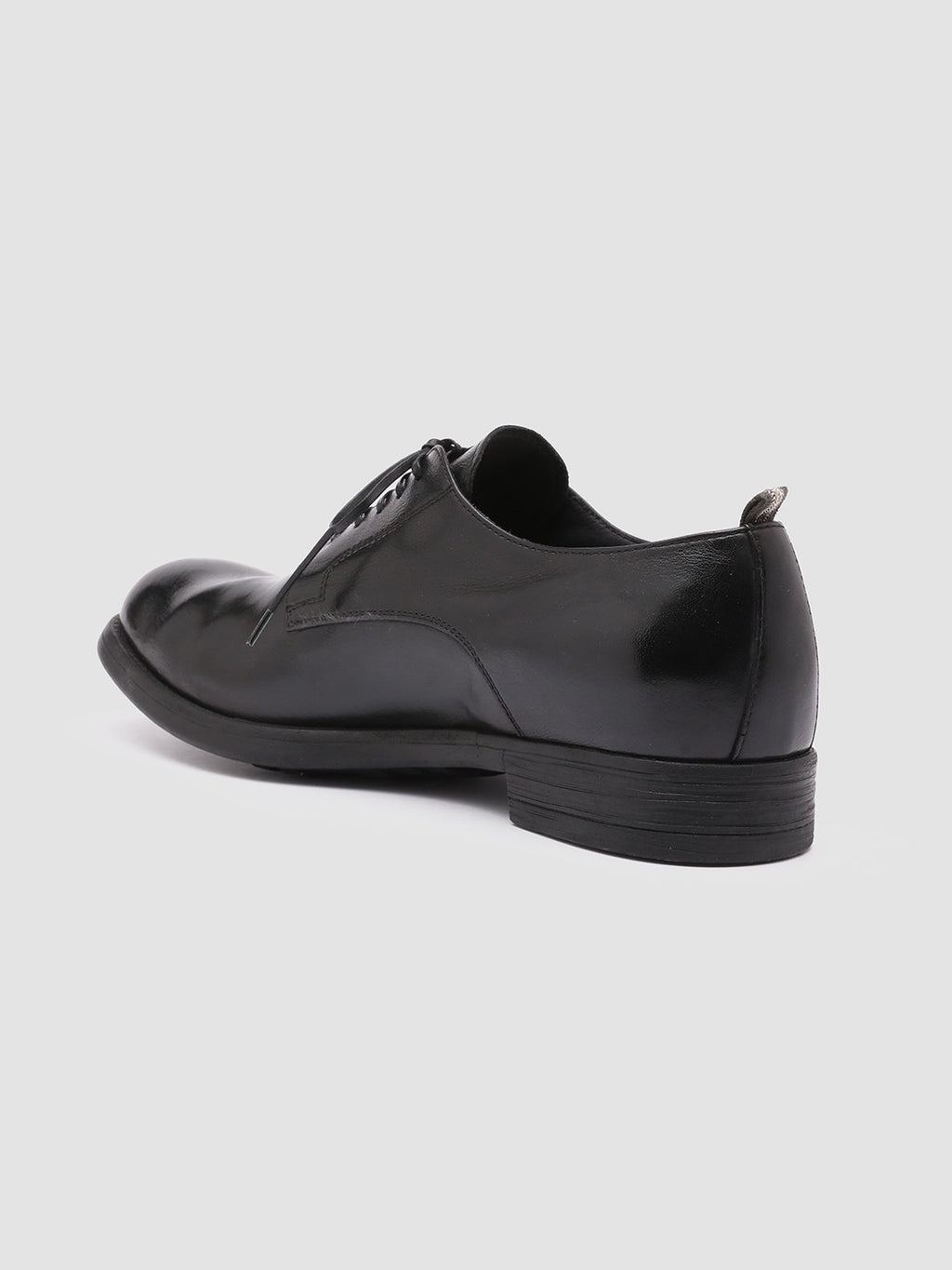 CHRONICLE 001 - Black Leather Derby Shoes - image 4,side view
