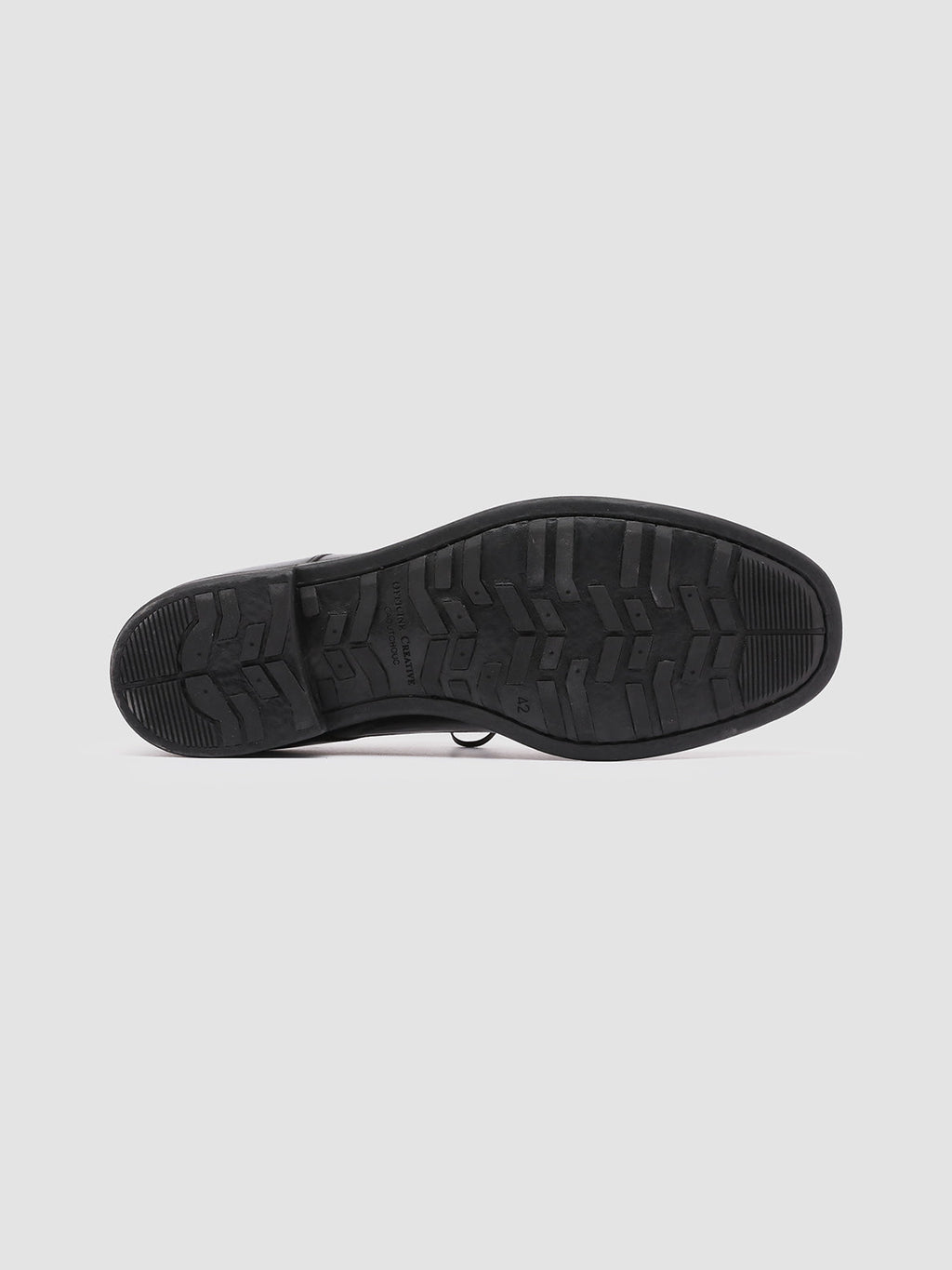 CHRONICLE 001 - Black Leather Derby Shoes - image 5,side view