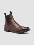 CHRONICLE 002 - braune Chelsea-Lederstiefel - thumb image 3,side view