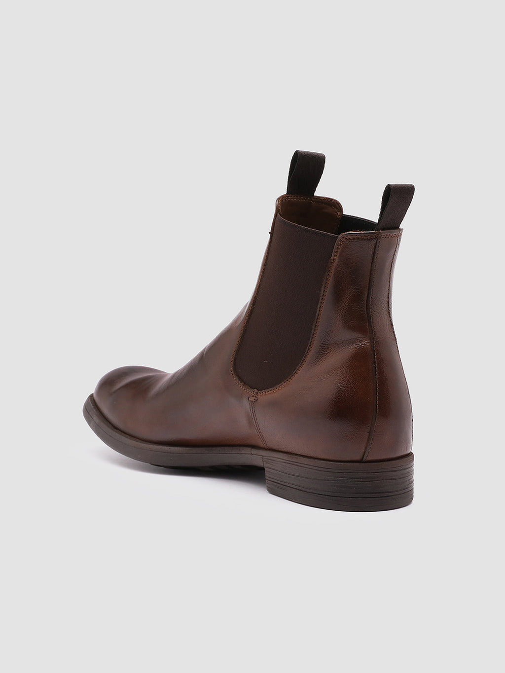 CHRONICLE 002 - braune Chelsea-Lederstiefel - image 4,side view
