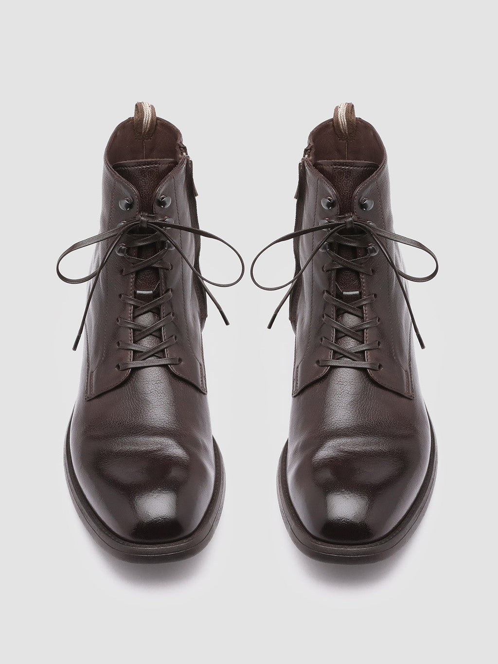 CHRONICLE 004 - braune Lederstiefeletten - image 2,side view