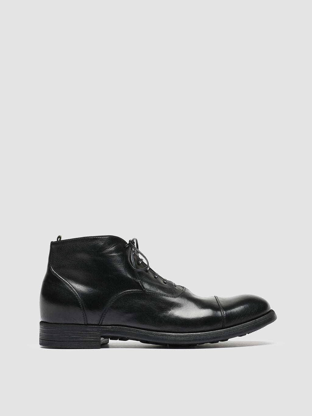 CHRONICLE 057 - Black Leather Lace Up Boots - image 1,side view
