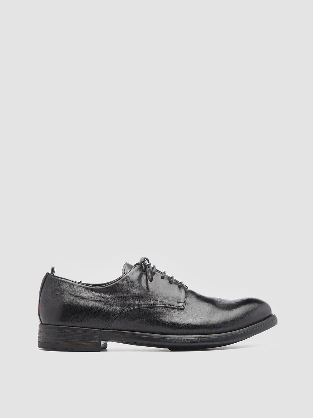 HIVE 008 - schwarze Derbyschuhe aus Leder - image 1,side view
