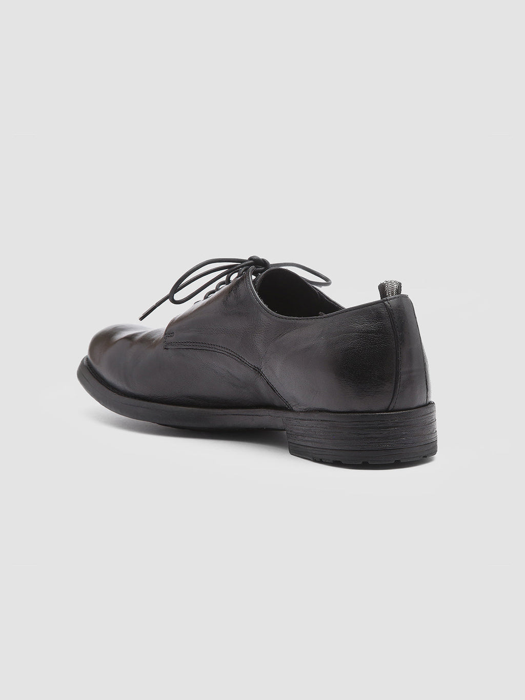 HIVE 008 - schwarze Derbyschuhe aus Leder - image 4,side view