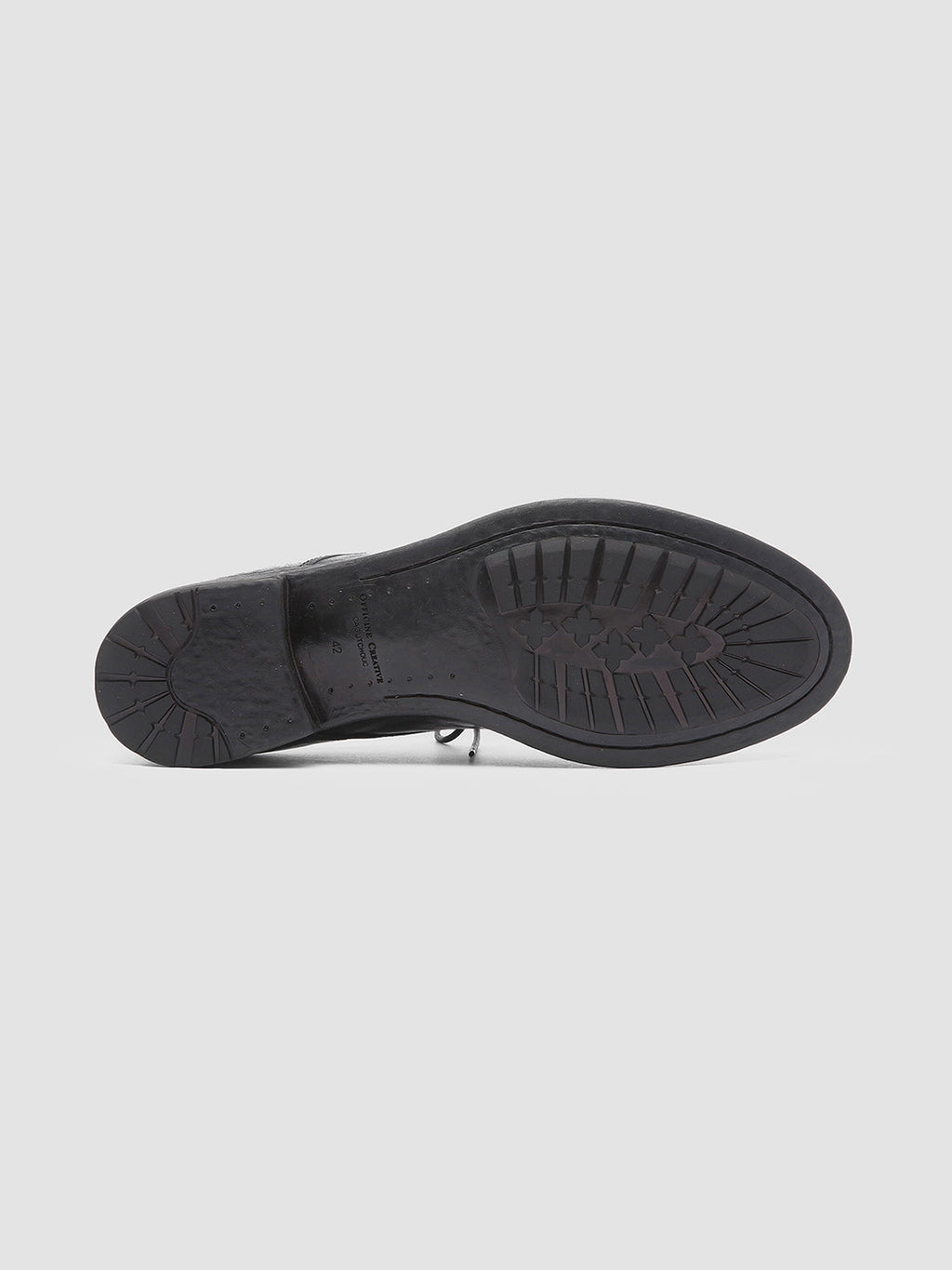HIVE 008 - schwarze Derbyschuhe aus Leder - image 5,side view