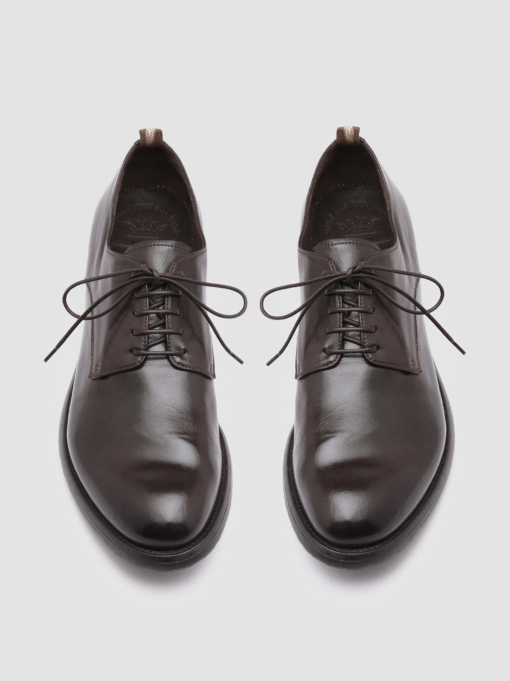 HIVE 008 - braune Derbyschuhe aus Leder - image 2,side view