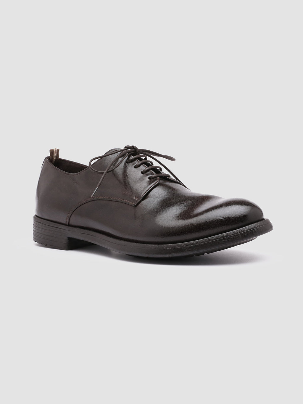 HIVE 008 - braune Derbyschuhe aus Leder - image 3,side view