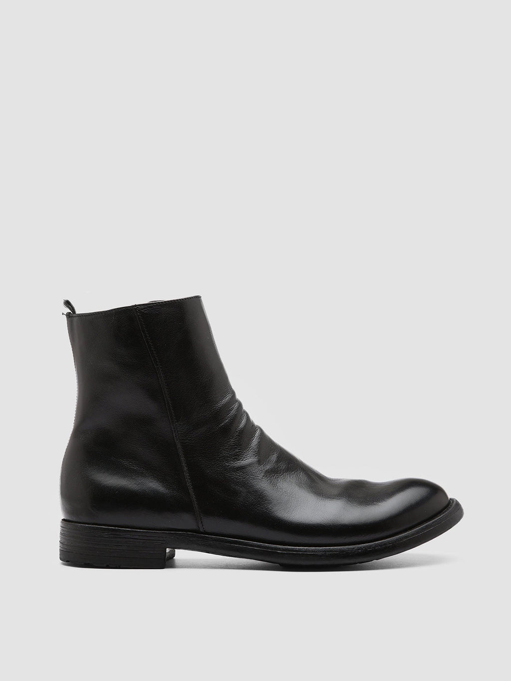 HIVE 010 - Black Leather Boots - image 1,side view