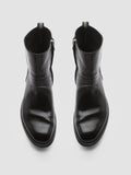 HIVE 010 - Black Leather Boots - thumb image 2,side view