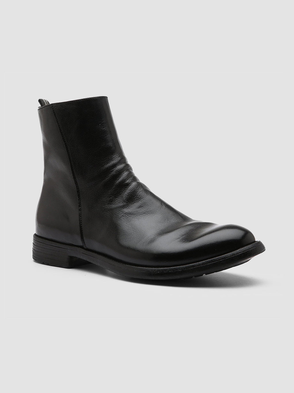 HIVE 010 - Black Leather Boots - image 3,side view