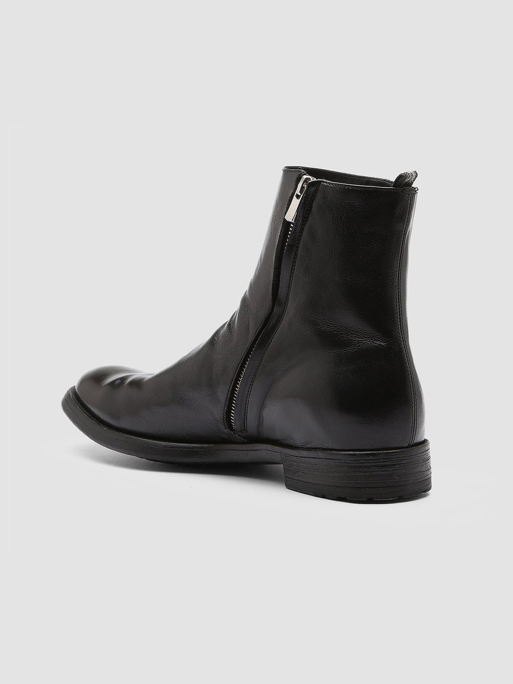 HIVE 010 - Black Leather Boots - image 4,side view