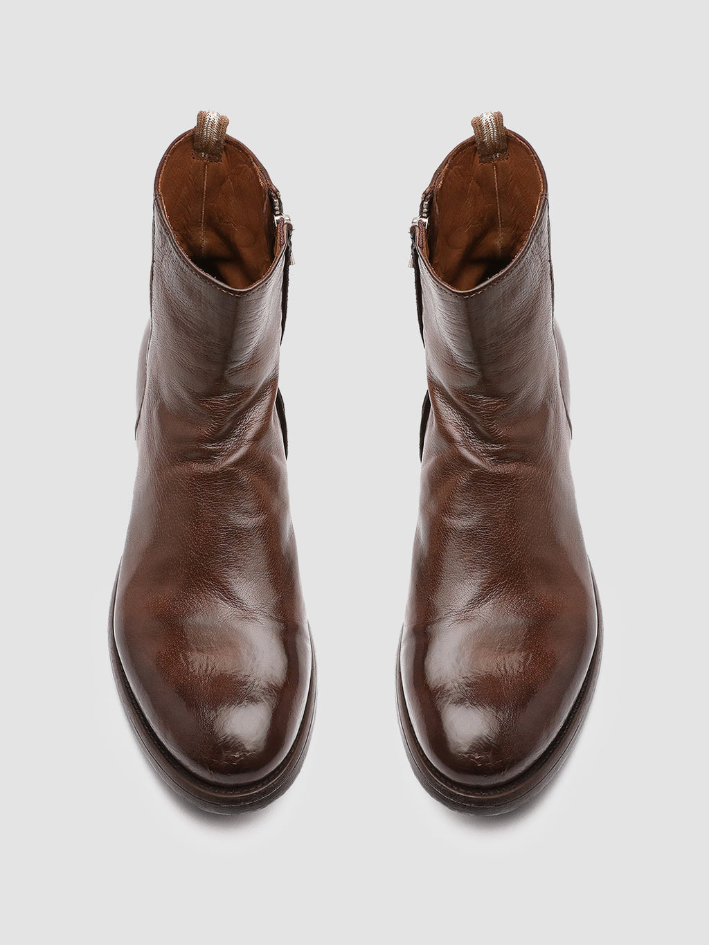 HIVE 010 - Brown Leather Boots - image 2,side view